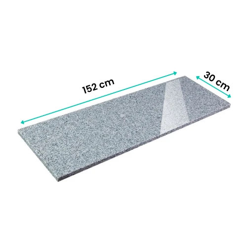 Prejsť na produkt Leštený sivý granitový parapet G603 152x30x2 cm