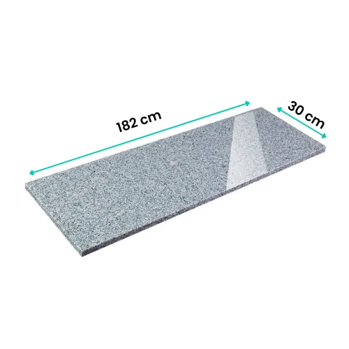 Prejsť na produkt Leštený sivý granitový parapet G603 182x30x2 cm