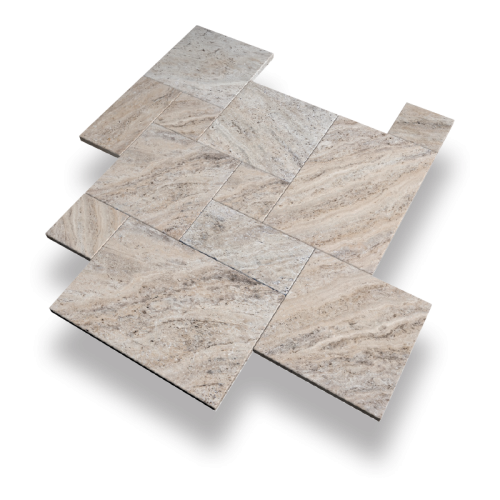 Prejsť na produkt Travertín 12 mm Philadelphia Mix Brushed Tumbled 1 sada = 0,742 m2 | Rímska súprava