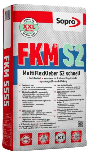 Prejsť na produkt FKM S2 5555 - Rýchlotuhnúce, vysokoelastické lepidlo S2 15 Kg