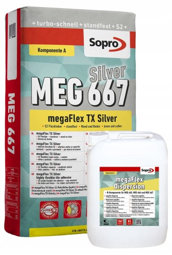 Prejsť na produkt Sopro MEG 667 silver - Dvojzložkové, rýchlo tuhnúce, vysoko elastické lepidlo S2