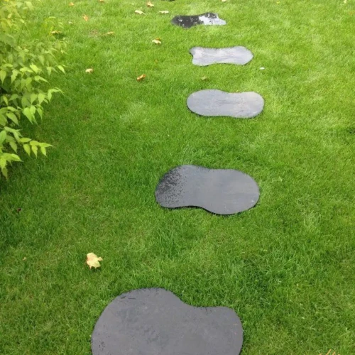 Prejsť na produkt Kameň na cesty | Kadappa Black Limestone Prírodná záhradná dlažba t/v 40x60 2-4 cm