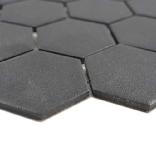 Prejsť na produkt Keramická mozaika Black Hexagon Matte 32,5×28,1x0,6 cm