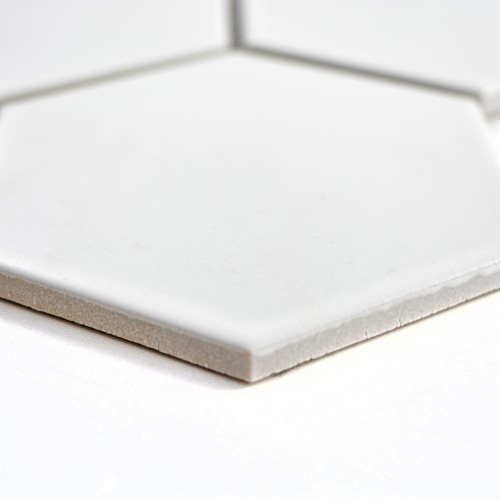 Prejsť na produkt Keramická mozaika White Hexagon Matte 25,6x29,5x0,65 cm