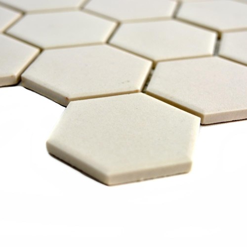 Prejsť na produkt Kameninová mozaika Béžová Hexagon Matná 32,5x28,1x0,5 cm