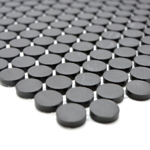 Prejsť na produkt Kameninová mozaika Black Circles Matte 31,5x29,4x0,5 cm