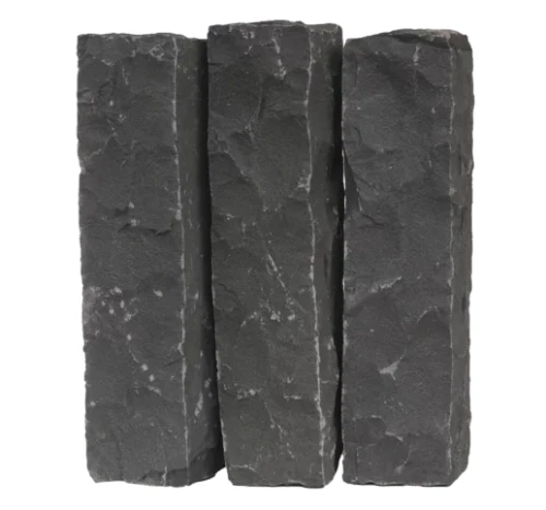 Prejsť na produkt Záhradná Palisáda Žulová štiepaná G690 Basalt Black 50x10x10 cm