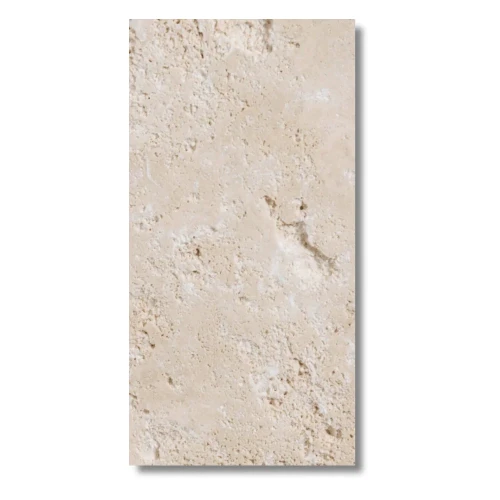 Prejsť na produkt Travertín Svetlý Stredný VC Neplnený Leštený 120x60x2 cm