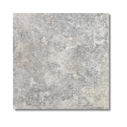 Prejsť na produkt Strieborný Greige Travertín neplnený bubon rez 20,3x20,3x1,2 cm