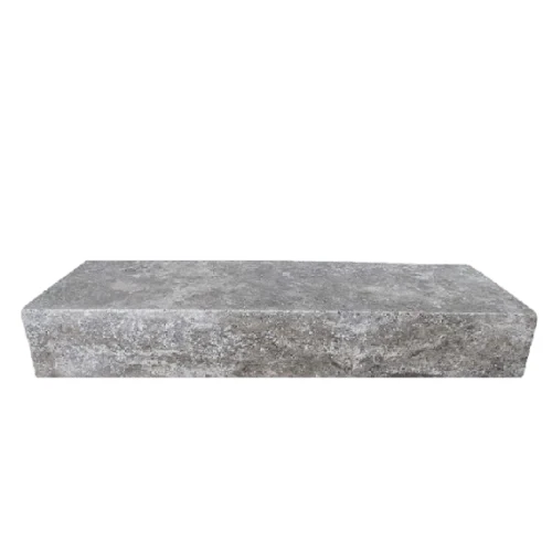 Prejsť na produkt Travertínový schodiskový blok Silver Latte Tumbled Cut 120x30x15 cm