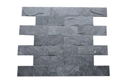 Prejsť na produkt Fasádny kameň - dekoratívny kremenec Silver Grey Tehla 10x30
