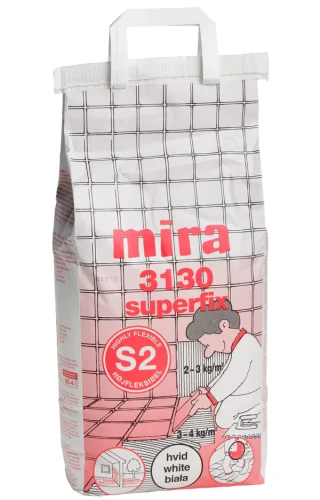 Prejsť na produkt Lepidlo Mira 3130 superfix (biele) C2TE S2