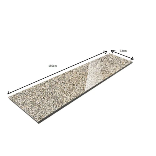 Prejsť na produkt Okenný parapet Leštený béžový granitový schod G682 150x33x2 cm
