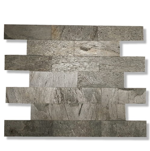 Prejsť na produkt Fasádny kameň - dekoračný kremenec Silver Shine Brick 10x30