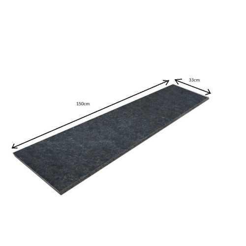 Prejsť na produkt Schodík z pálenej žuly G690 Basalt Black 150x33x2